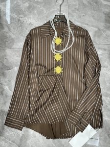 Striped Flower Detail Women's Shirt – Style 03, view 1