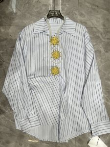 Striped Flower Detail Women's Shirt – Style 03, view 4