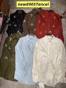 Leaf Motif Women's Shirt – Style 14, view 4