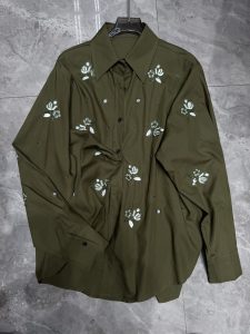 Leaf Motif Women's Shirt – Style 14, view 6