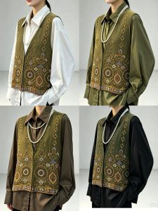 Embroidered Layering Vest – Style 15, view 4