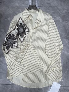 Striped Botanical Women's Shirt – Style 18, view 1