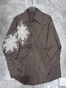 Striped Botanical Women's Shirt – Style 18, view 4