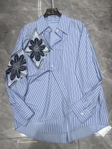 Striped Botanical Women's Shirt – Style 18, view 6